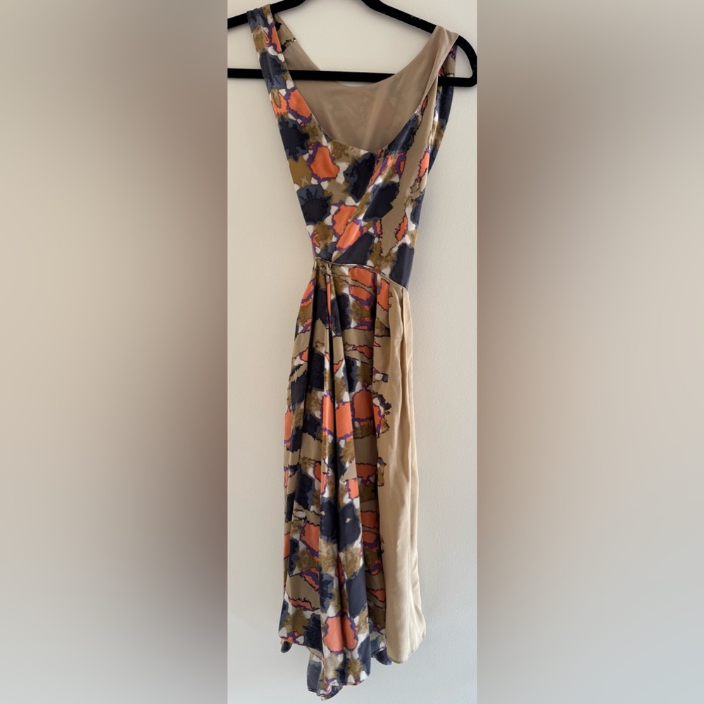 Tibi midi silk crossback dress